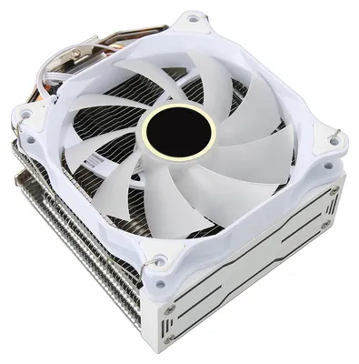 Image de Refroidisseur à air ARGB pour CPU AGHP avec 4 caloducs en cuivre et radiateur hydraulique de 120 mm, compatible avec les sockets AMD AM4 et AM5 ainsi qu'avec les sockets Intel 1700, 1150, 1155 et 1151