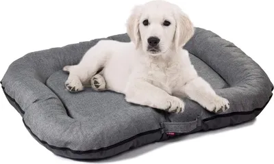 Obrázok produktu pre Pelech pre psov BOUTIQUE ZOO | Vodotesný matrac pre psov | Tkanina Codura | Umývateľný | Vnútri a vonku Sivá L 95x75cm
