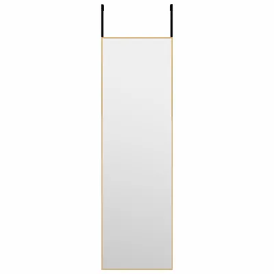 Produktbild von vidaXL Türspiegel Golden 30x100 cm Glas und Aluminium