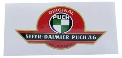 Image de Autocollant 85 x 45 mm "Original Puch" pour Puch MS MV VS DS 50 à partir de 1962