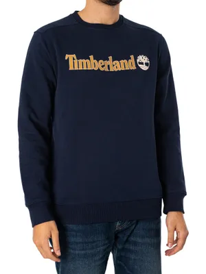 Produktbild von Timberland Sweatshirt mit linearem Logo, Blau S