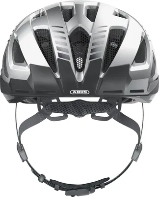 Obrázok produktu pre Mestská prilba ABUS Urban-I 3.0 - cyklistická prilba so zadným svetlom, hľadím a magnetickým zapínaním - pre mužov a ženy - strieborná, veľkosť XL (61-65 cm)