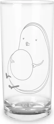 Produktbild von Mr. & Mrs. Panda Glas Avocado Pfeifen 200 ml - Transparent - Geschenk, Longdrinkglas, Wasserglas, Ernährung, Diät, Schwanger, Abnehmen, Cocktailglas, Tumbler, Trinkglas