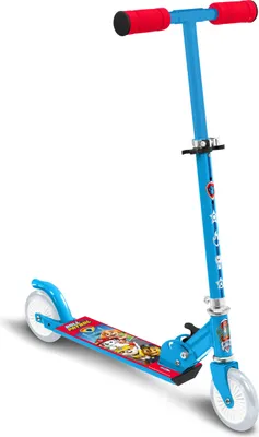 Immagine prodotto di Nickelodeon Paw Patrol Scooter a 2 ruote per bambini pieghevole con freno a pedale Blu
