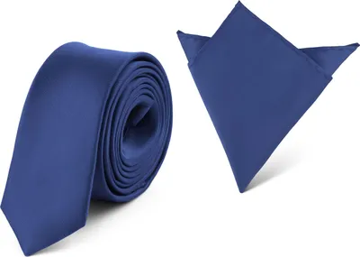 Image de Ladeheid Hommes Set Cravate Étroite & Pochette SP/P (150cmx5cm, 22cmx22cm)