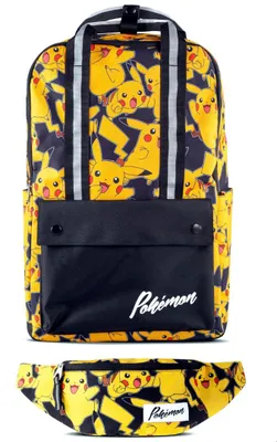 Produktbild von Difuzed Pokemon Rucksack - Pikachu + Gürteltasche
