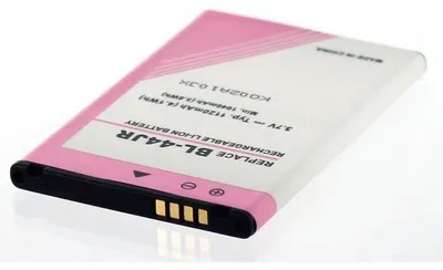 Produktbild von Akku für LG Electronics BL-44JR Li-Ion 3,7 Volt 1120 mAh schwarz.
