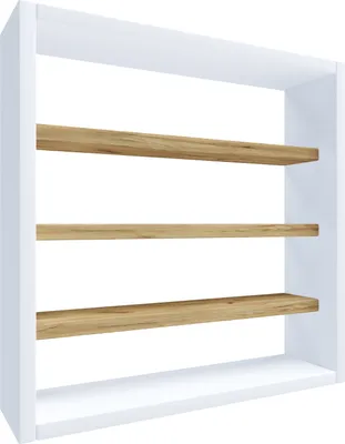 Produktbild von VCM Holz Küchenregal hängend | Maße ca. H. 40 x B. 40 x T. 10 cm | Hängeregal mit vier Fächern | Wandregal | Gewürzregal | Küchenmöbel - Esaldi S