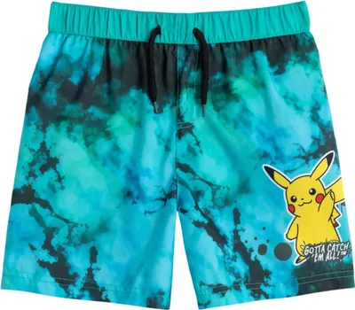 Immagine prodotto di Pokemon - Pantaloncini da bagno per ragazzi NS9540 (122) (Verde)
