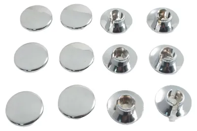 Produktbild von Schraubenkappe JMP M10 chrom 12 Stück für Schrauben