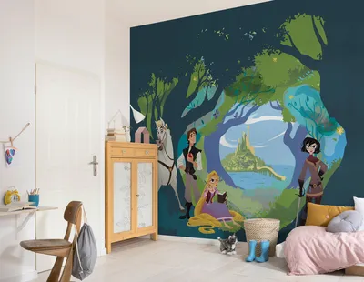 Produktbild von Komar Vlies Fototapete "Tangled" - Größe: 350 x 280 cm (Breite x Höhe) - 7 Bahnen