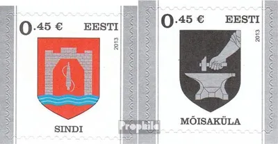 Produktbild von Briefmarken Estland 2013 Mi 758,774 (kompl.Ausg.) postfrisch Wappen
