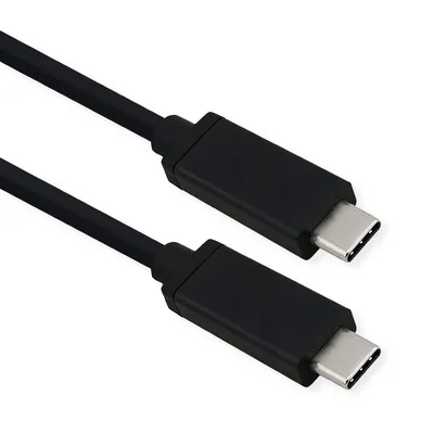 Immagine prodotto di Cavo ROLINE USB4 Gen 3, Emark, USB C-C, ST/ST, 40 Gbit/s, 100 W, nero, 0,8 m