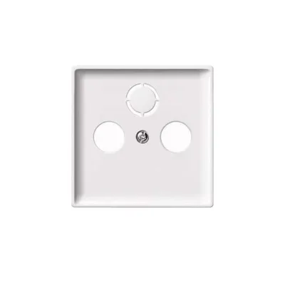 Produktbild von Merten Zentralplatte f.Antennen- 294119 Steckdose polarweiß System Fläche