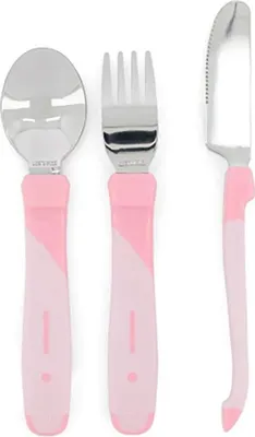 Produktbild von Twistshake Learn Cutlery Stainless, Kleinkind-Besteck, Pink, Edelstahl, Mädchen, 1 Jahr(e), 3 Stück(e)