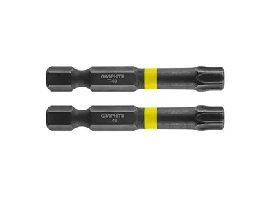 Zdjęcie produktu dla GRAPHITE Bity udarowe TX40 x 50 mm, 2 szt.