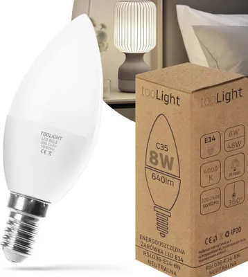 Zdjęcie produktu dla Żarówka LED Neutralna E-14 8W RSL036