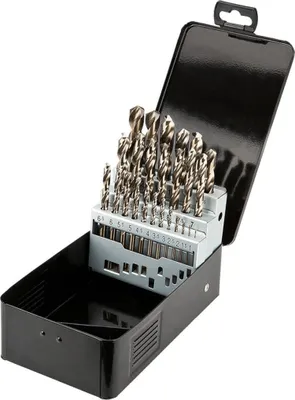 Produktbild von HSS-Co-Metallbohrerset 1,0–13,0 mm, 25 Stück, Graphite