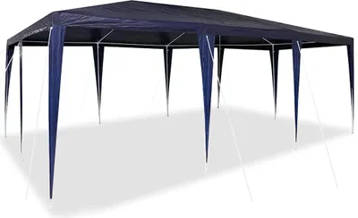 Produktbild von vidaXL Party-Zelt Blau 600 x 400 x 266 cm Polyethylen und Stahl