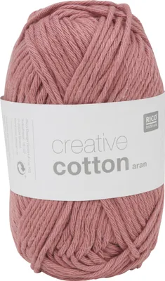 Produktbild von Rico Design Creative Baumwolle aran, Aran, Leicht, Pink, Baumwolle, 85 m, 60 °C