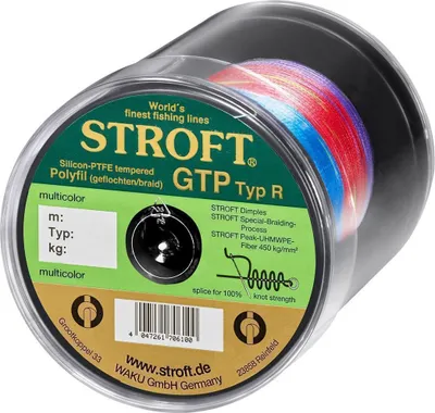 Produktbild von STROFT GTP Typ R Geflochtene Angelschnur 600m multicolor R5-0,250mm-11kg