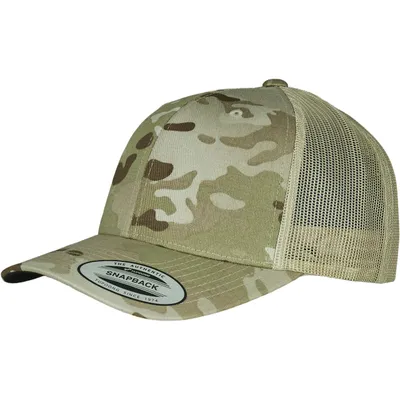 Produktbild von FLEXFIT Retro Trucker Multicam Cap