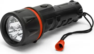 Productafbeelding van Velamp LED rubberen zaklamp, 3 LED's, waterdicht, met handlus, inclusief batterijen