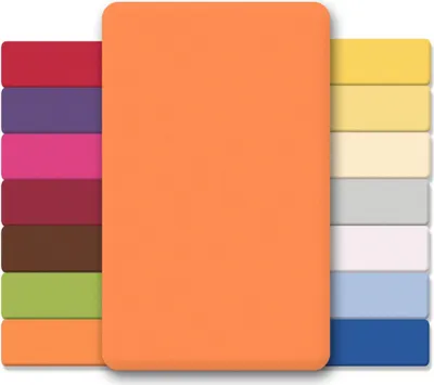 Produktbild von Doppelpack Lucina Laken 60x120-70x140 orange Baumwolle Jersey 130g/m²