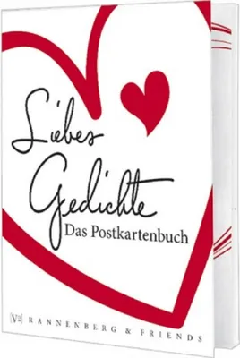 Produktbild von Postkartenbuch Liebesgedichte, Postkarte Ansichtskarte, Liebe Gedicht