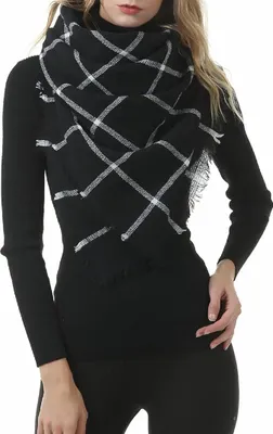 Produktbild von Halstuch Tuch Dreieckstuch Damen Herbstschal Dünn Schal Weich Deckenschal Tuch Elegant Mit Fransen