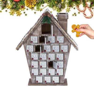 Produktbild von Weihnachtshaus Adventskalender Weihnachts-Countdown-Kalender