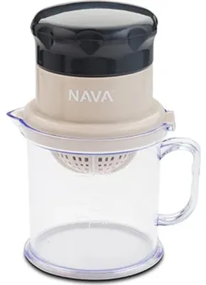 Produktbild von NAVA Zitruspresse / Zitronenpresse / Obstpresse mit Saftbehälter und Deckelpresse