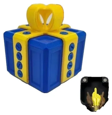 Produktbild von Mittelfinger Geschenkbox, kreative Schreibtischdekoration, originelles Weihnachtsgeschenk, Geschenk- und Geschenkset F