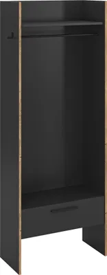 Produktbild von Garderobenschrank >Bueno< in Basalt - 70x189x37cm (BxHxT)