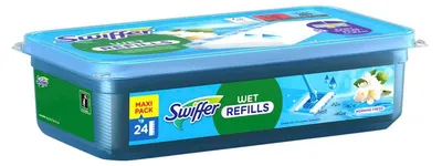 Image de Swiffer 8700216717786 Swiffer WET REFILLS lingettes humides pour sols en microfibres, 24 pces