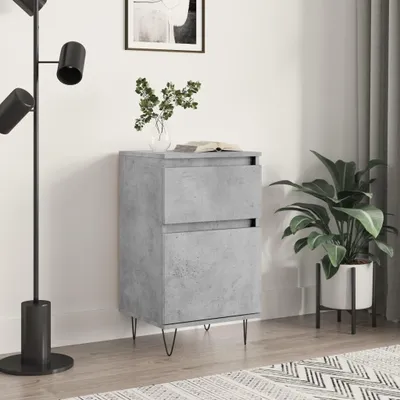 Obrázek produktu pro vidaXL Příborník betonový šedý 40x35x70 cm odvozený výrobek ze dřeva