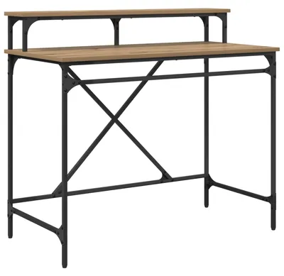 Obrázok produktu pre vidaXL Artisan dubový stôl 100 x 50 x 90 cm materiál na báze dreva