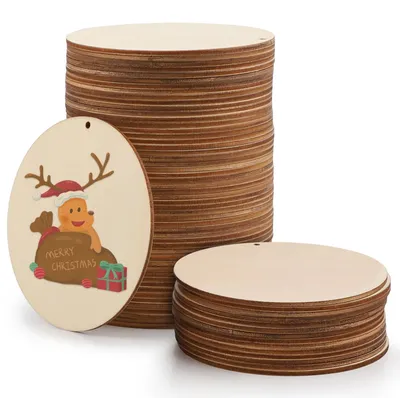 Immagine prodotto di Solidchoice - Set di 50 dischi in legno per progetti fai-da-te