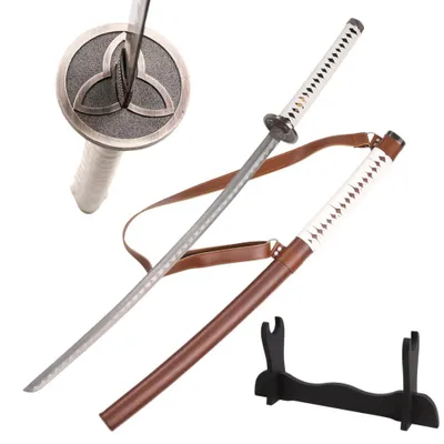 Image de Katana inspiré de Michonne - Sabre de samouraï décoratif avec fourreau, support & sangle - Objet de collection & décoration JT6559-B