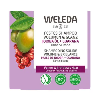 Produktbild von Weleda festes Shampoo Volumen & Glanz 50 g