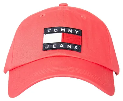 Produktbild von HILFIGER JEANS Baseballmütze, verstellbare Kappe mit Schirm und Logo, Artikel AW0AW14601, UNICA - ONE SIZE, Cotone 100%