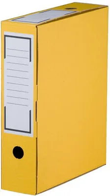 Produktbild von 20x Archiv-Ablagebox 315x76x260mm wiederverschließbar gelb