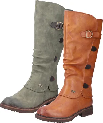 Produktbild von Rieker Damen Stiefel Langschaft Warmfutter Schnalle verstellbarer Schaft 94775, Größe:41 EU, Farbe:Braun