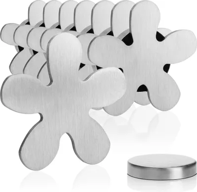 Produktbild von Tafelkleedgewichten aus Edelstahl - magnetische Tafelkleedklammern - Gewicht ca. 45 g