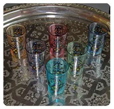 Produktbild von Orientalische Teegläser marokkanische Gläser Teeset 6-teilig Set2