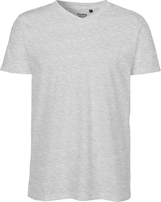 Produktbild von Neutral O61005 | Herren V-neck T-Shirt - Farbe: Sports Grey - Größe: L