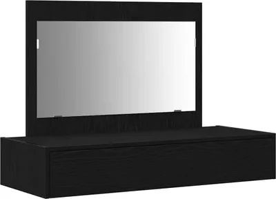 Obrázok produktu pre vidaXL Toaletný stolík so zrkadlom čierny 100 x 40 x 70 cm materiál na báze dreva