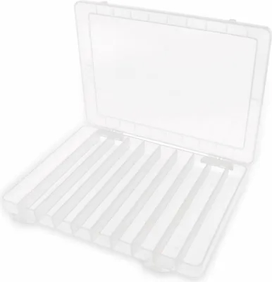 Zdjęcie produktu dla Pudełko na asortyment, 252x188x24, 10 przegródek, PP, przezroczyste