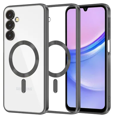Zdjęcie produktu dla Techsuit Crystal MagSafe etui do Samsung Galaxy A15 4G A15 5G - czarne