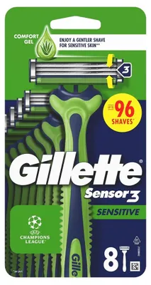 Produktbild von Gillette Einwegrasierer Sensor3 Sensitive 8 Stück